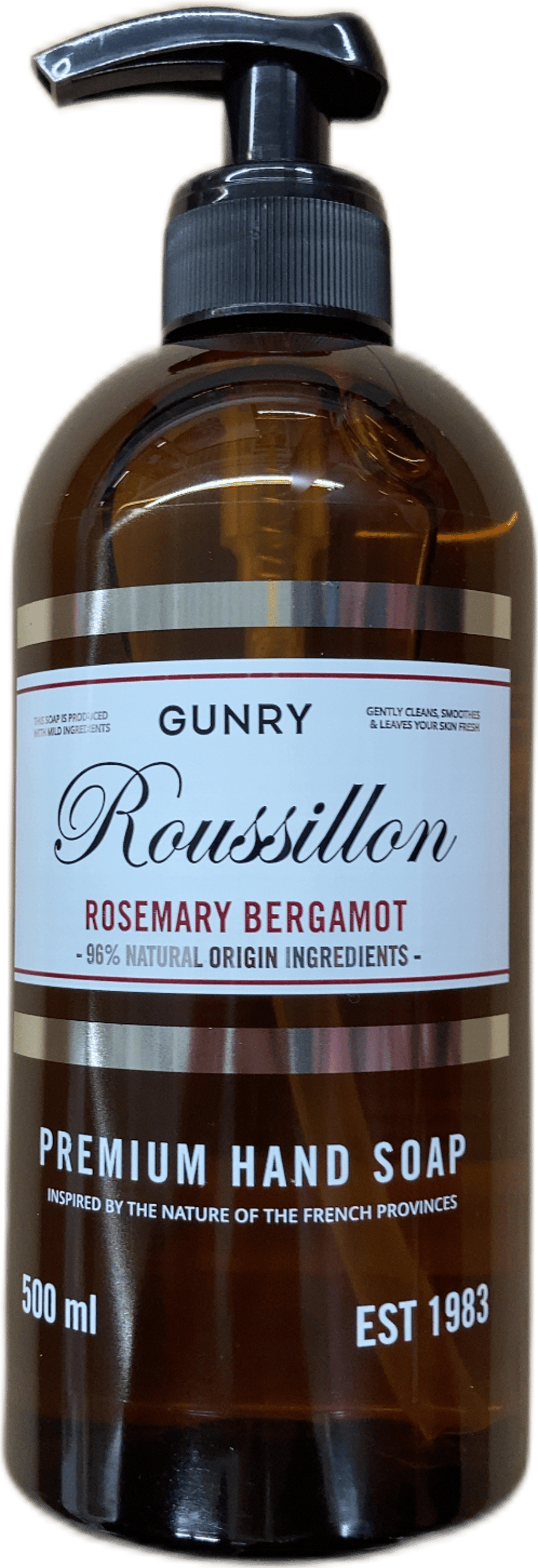 Gunry Roussillon rósmarín bergamót úrvals handsápa 500 ml