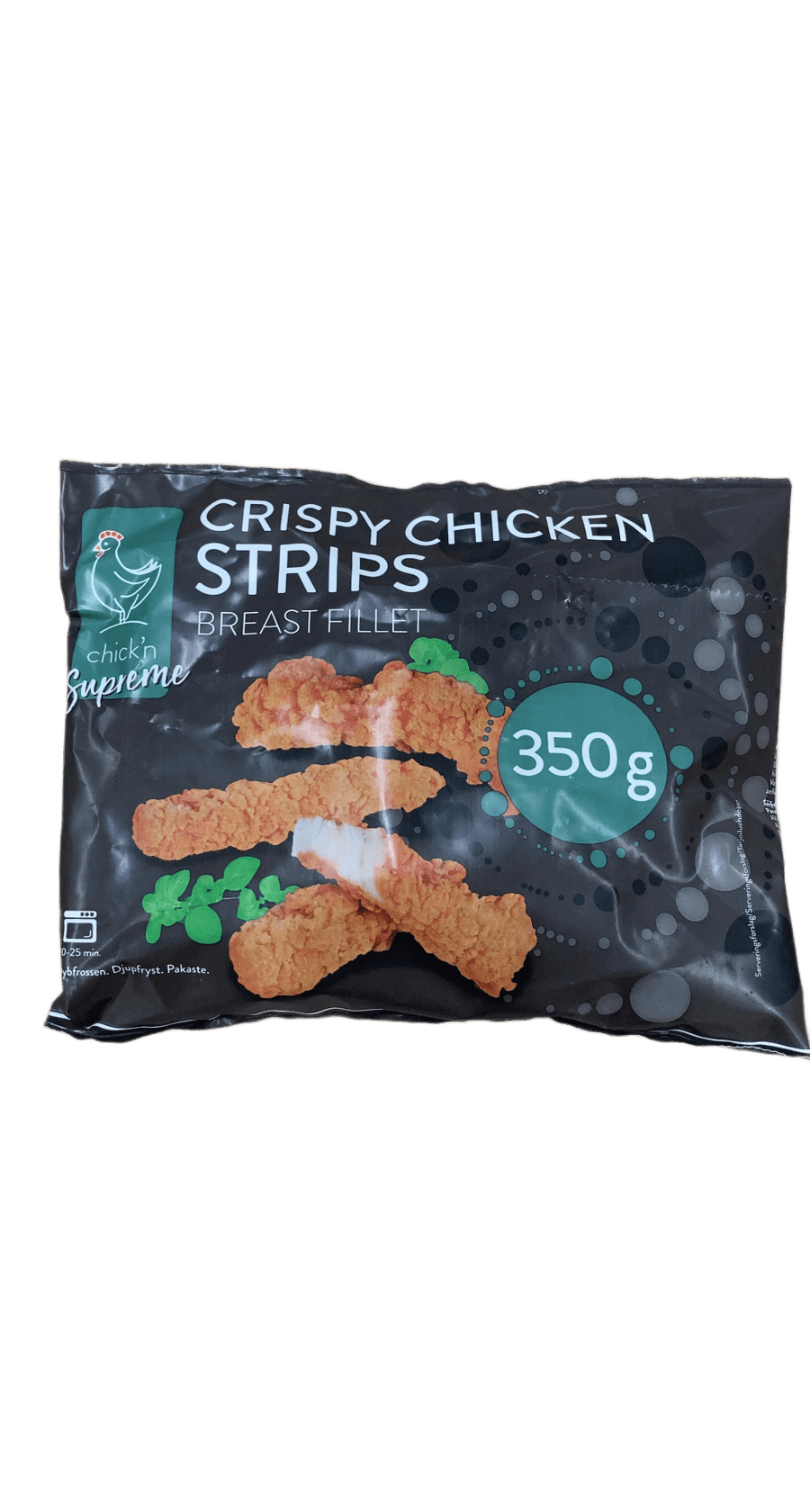 Chick'n Supreme stökkir kjúklingastrimlar úr bringuflaki 350 g