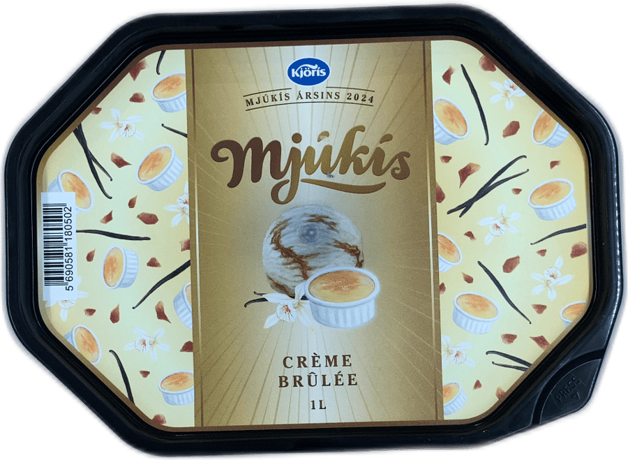 Kjörís Mjúkís Ársins 2024 Crème Brûlée 1000 ml