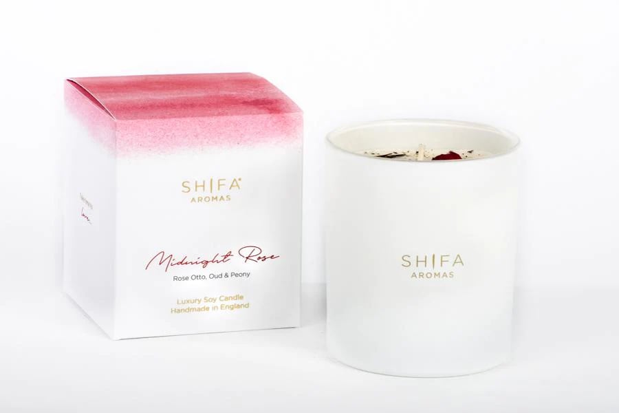 Shifa Aromas Midnight Rose - Ilmkerti í glasi 30 cl