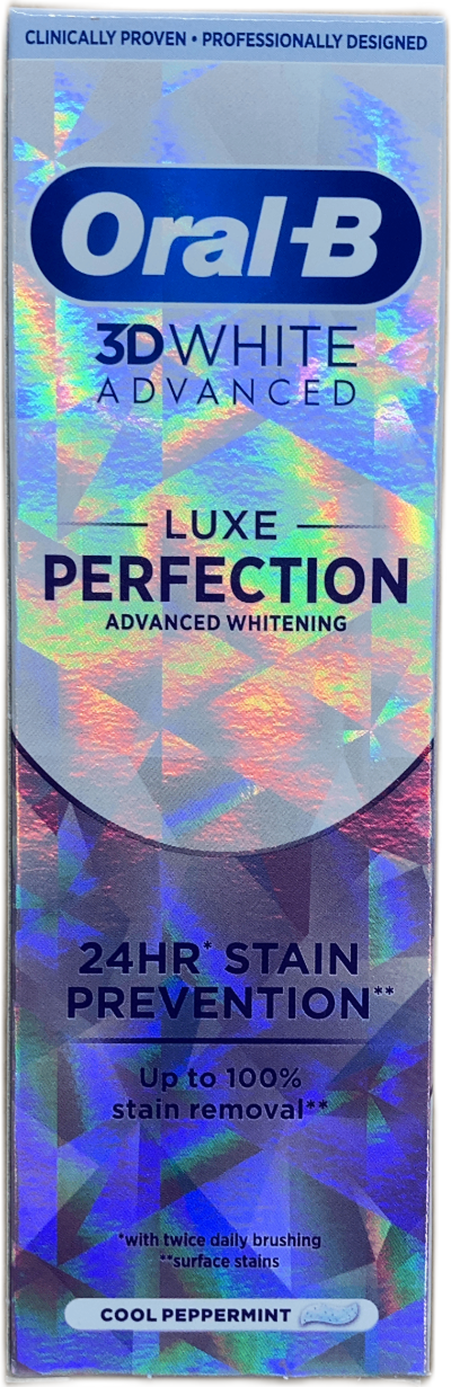 Oral-B 3D White Advanced Luxe Perfection Cool Peppermint tannkrem 75 ml