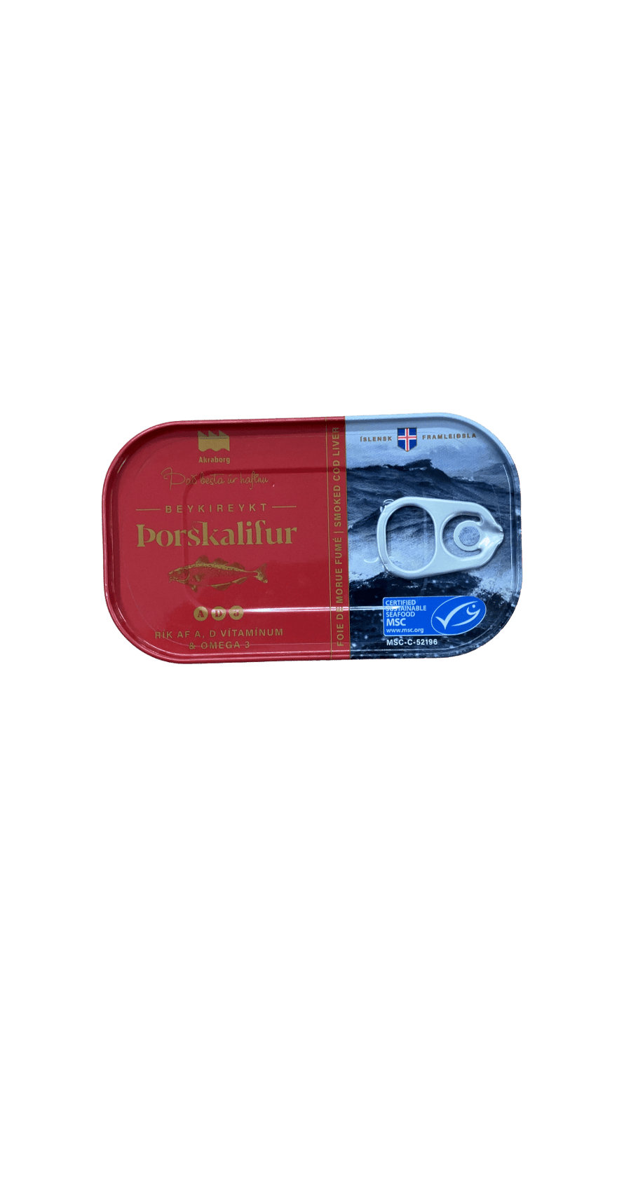 Akraborg Beykireykt Þorskalifur 121 g