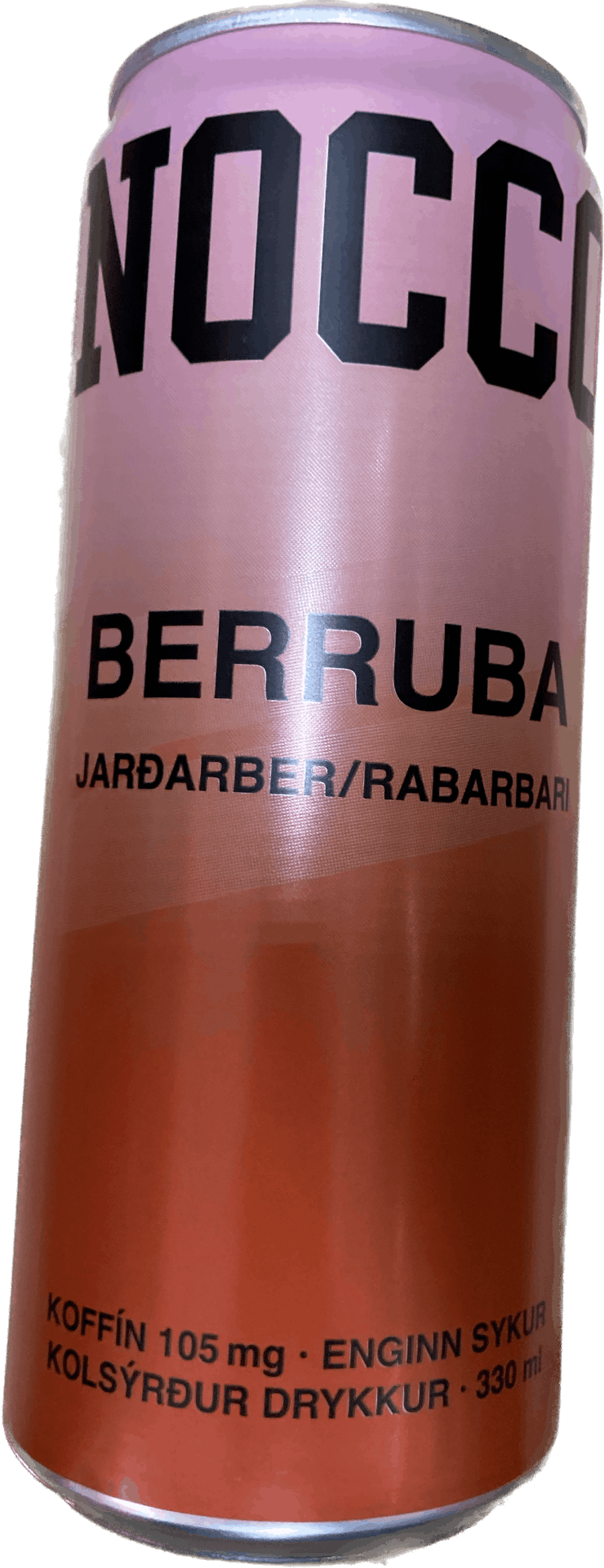 NOCCO Berruba Jarðarber/Rabarbari 330 ml