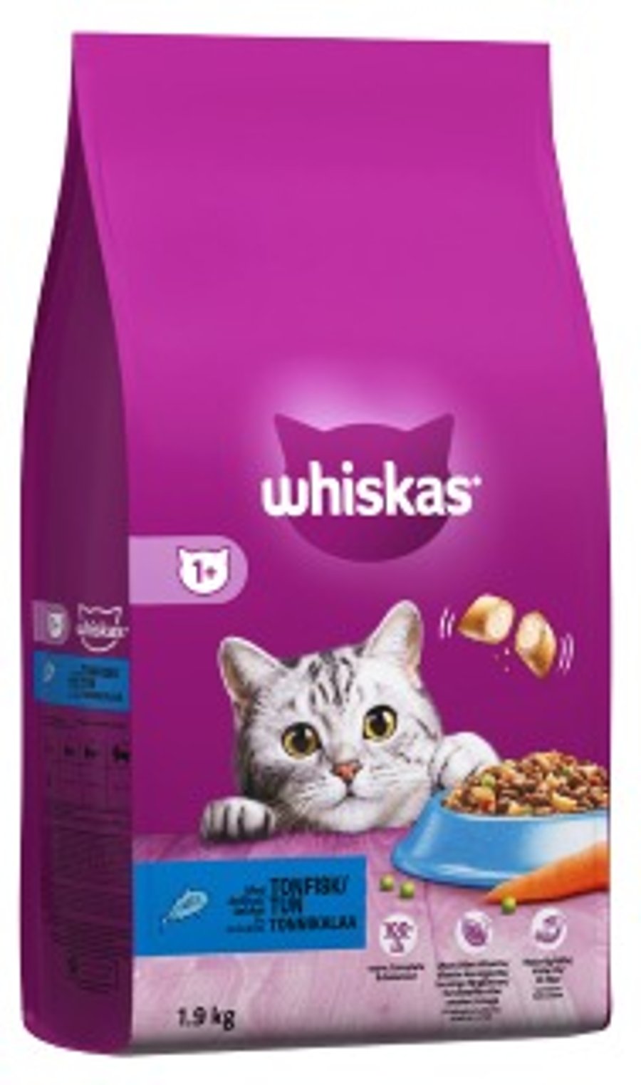 Whiskas kattamatur með túnfiski 1,9 kg