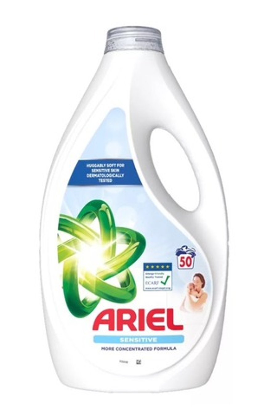 Ariel Sensitive fljótandi þvottaefni 50 þvottar