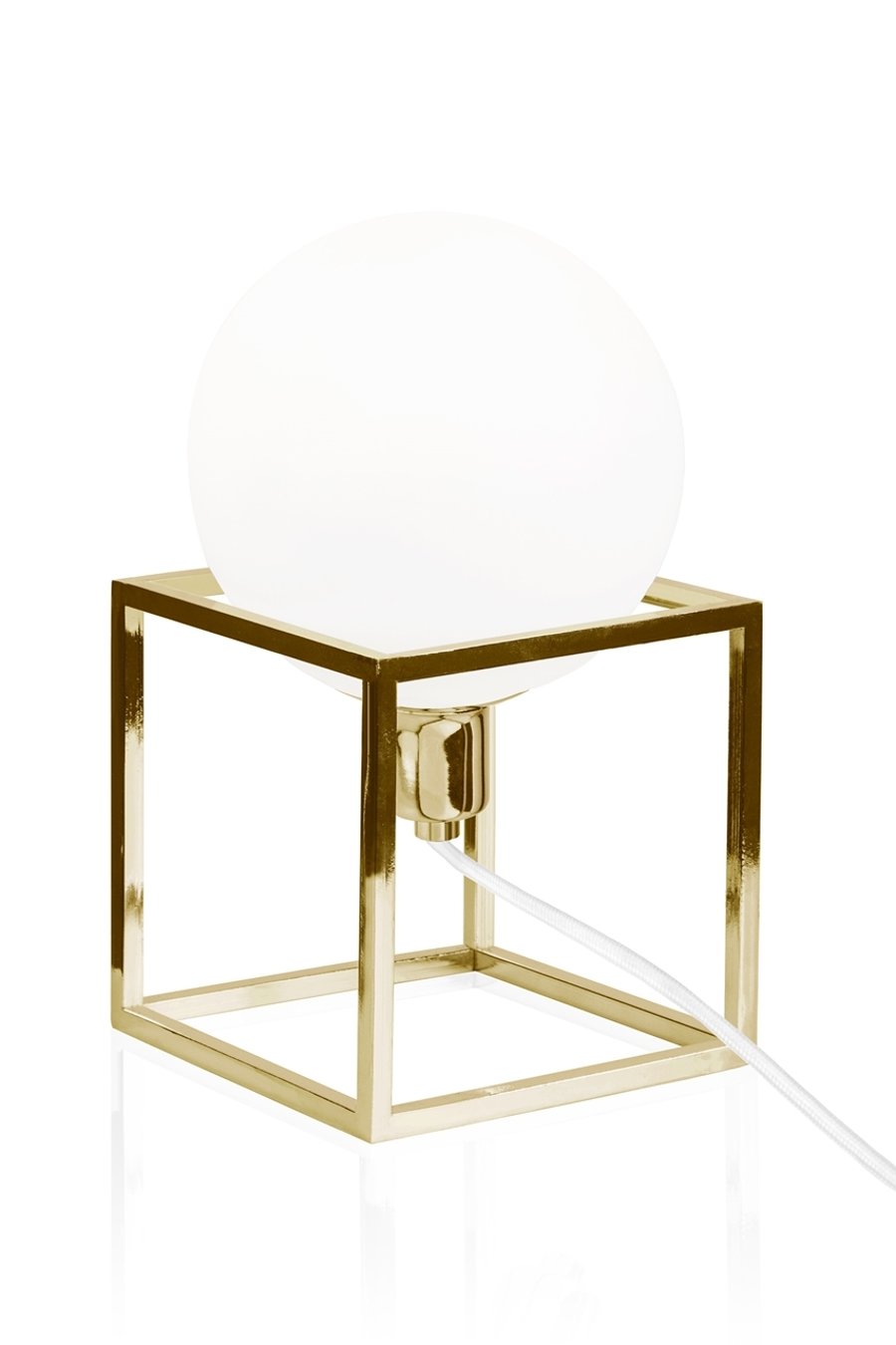 CUBE Brass borðlampi