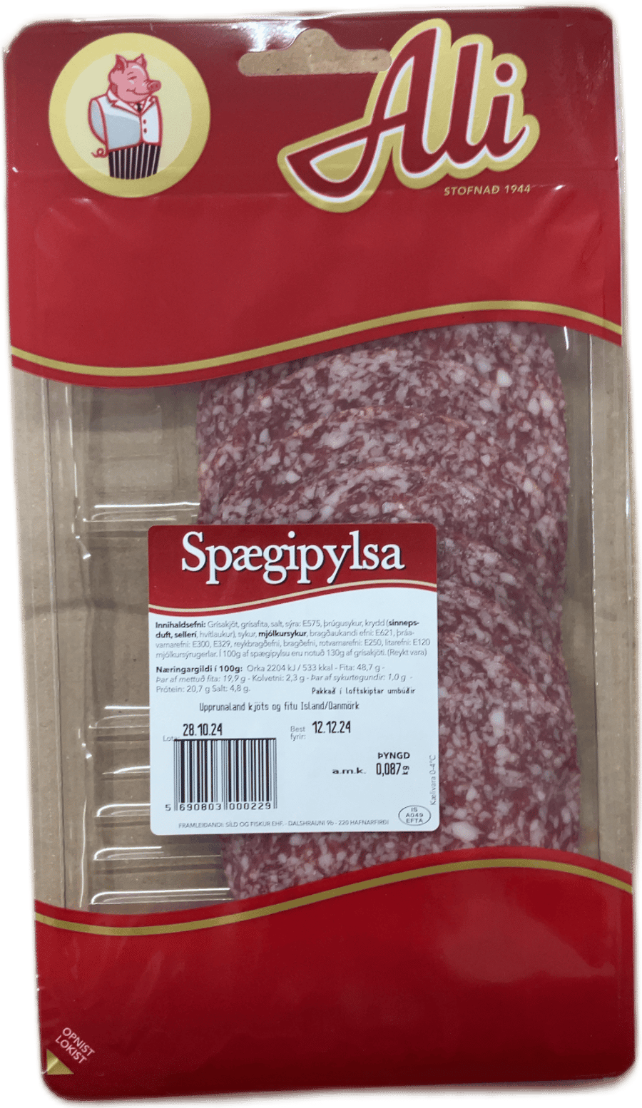 Ali Spægipylsa 87 g