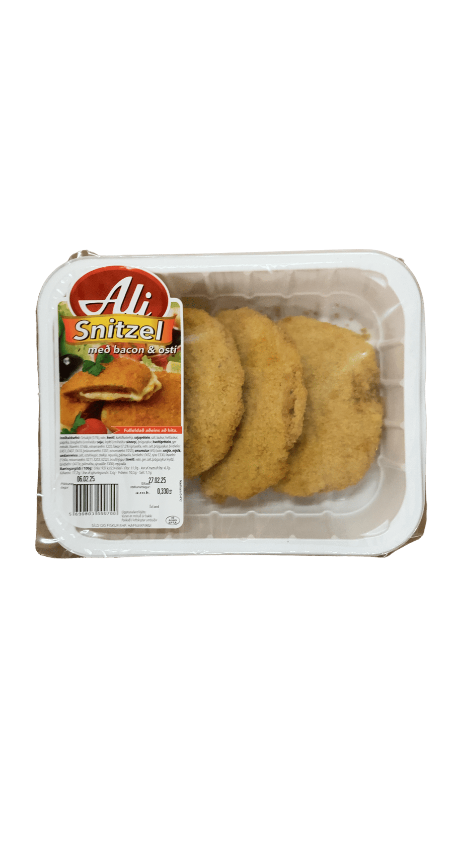 Ali Snitzel með bacon & osti 330 g
