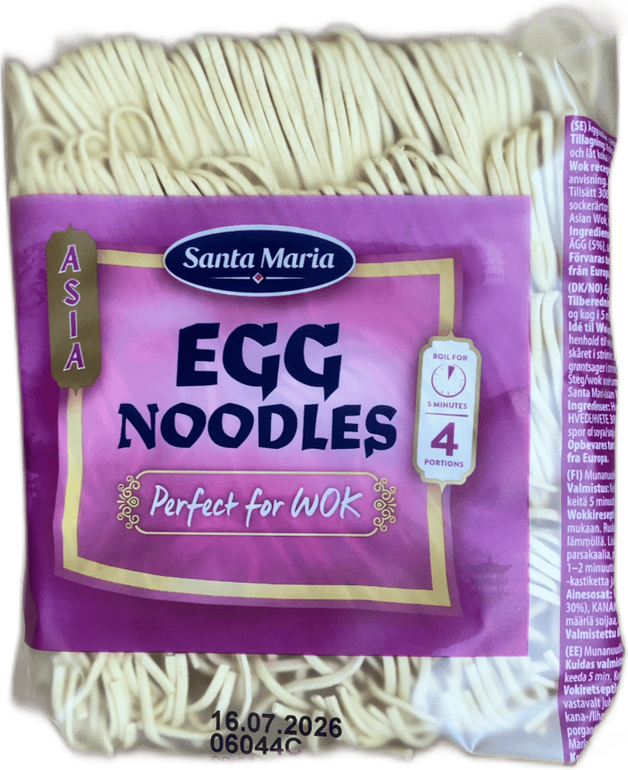 Santa Maria eggjanúðlur, fullkomnar í wok