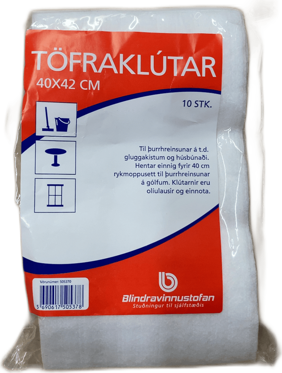 Blindravinnustofan Töfraklútar 40x42 cm 10 stk