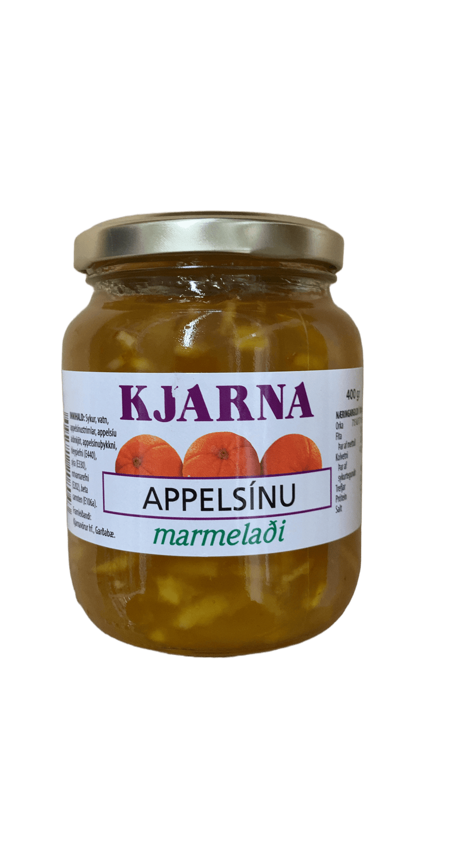 Kjarna Appelsínu Marmelaði 400 g