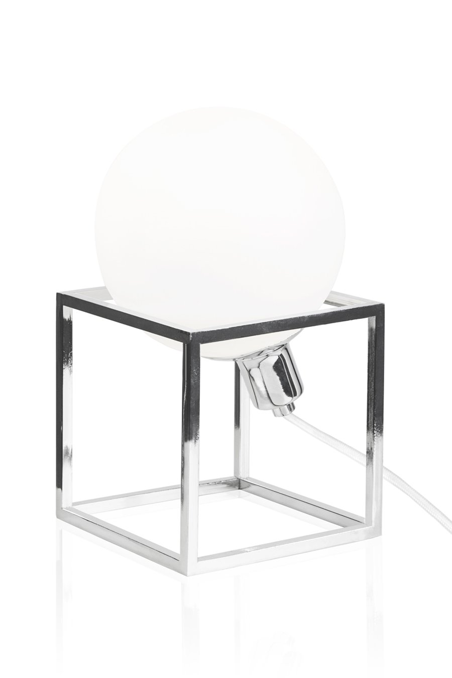CUBE Chrome borðlampi