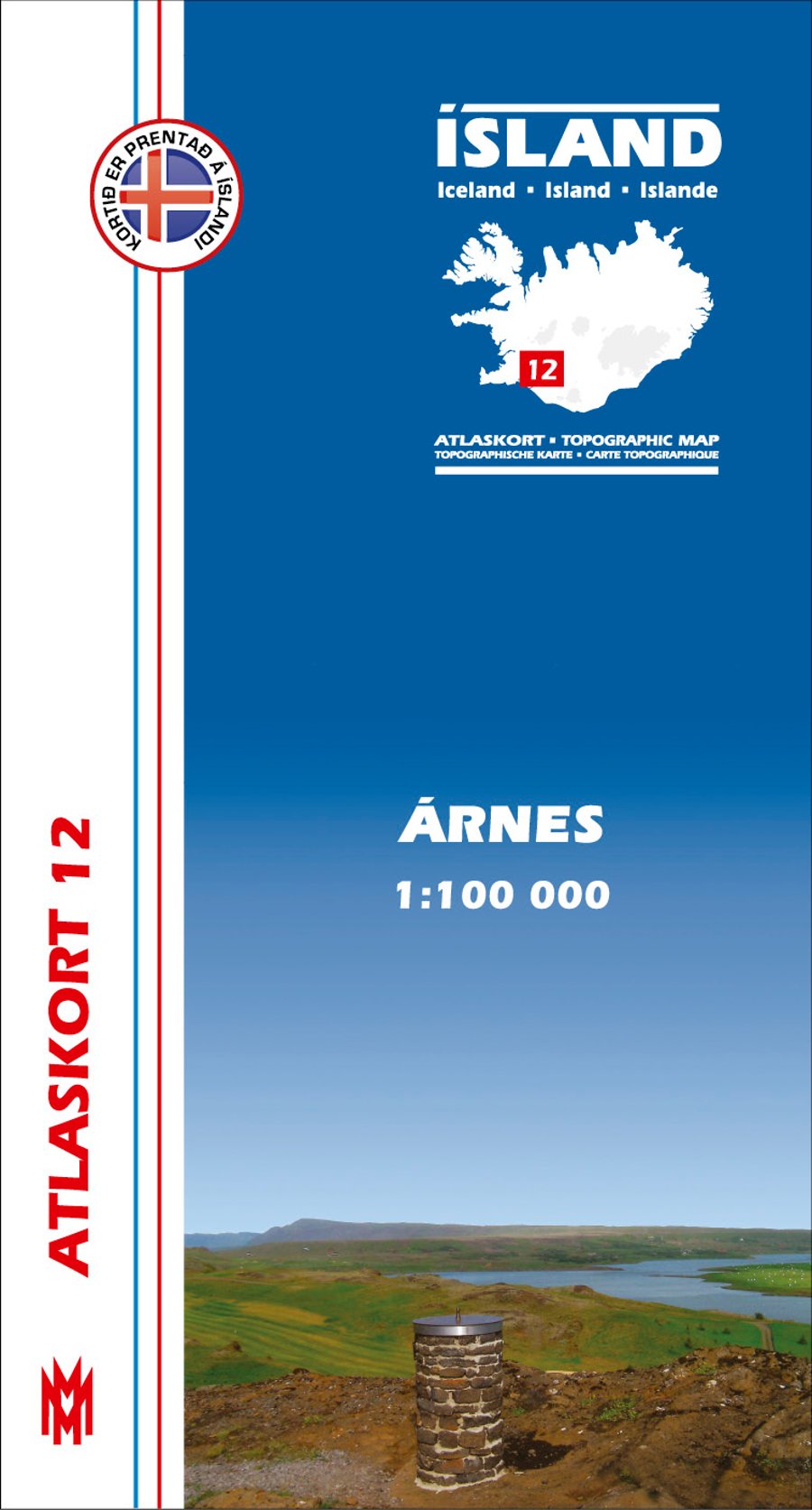 Árnes 1:100 000 - Atlaskort 12
