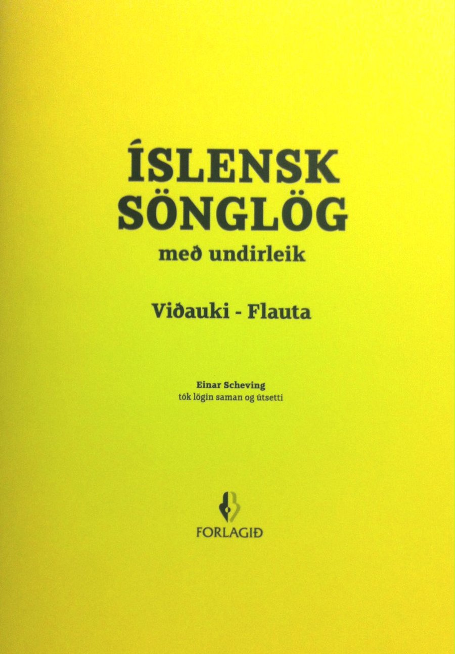 Íslensk sönglög – viðauki, flauta