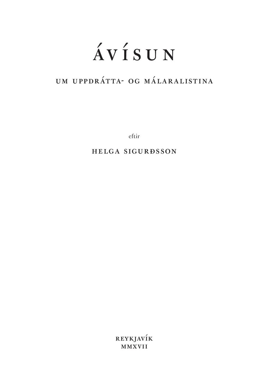 Ávísun um uppdrátta- og málaralistina