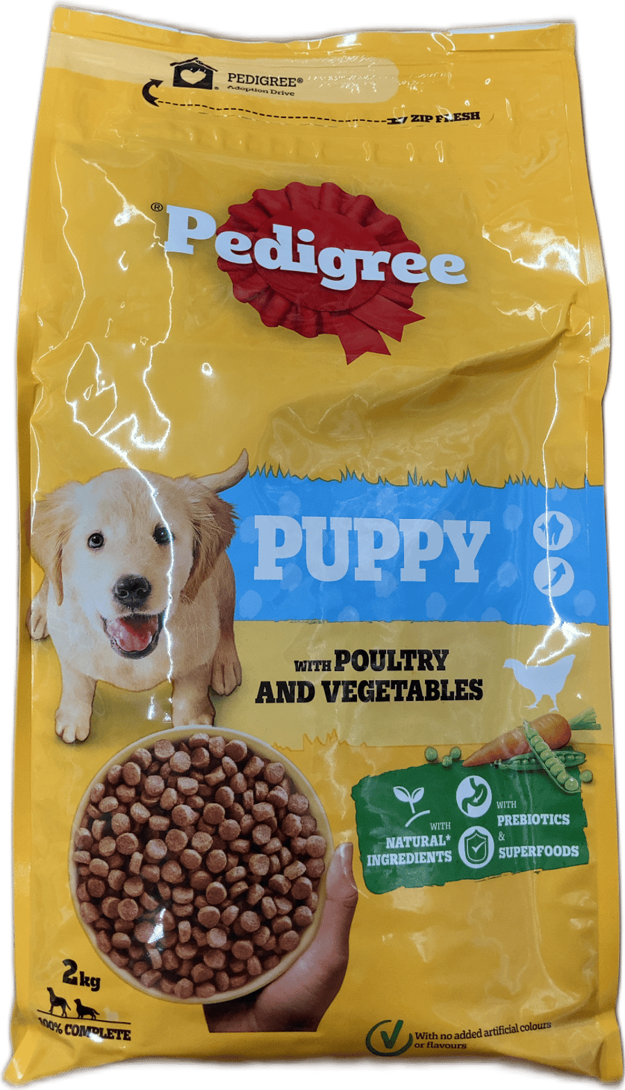 Pedigree hvolpafóður með alifuglakjöti og grænmeti 2 kg