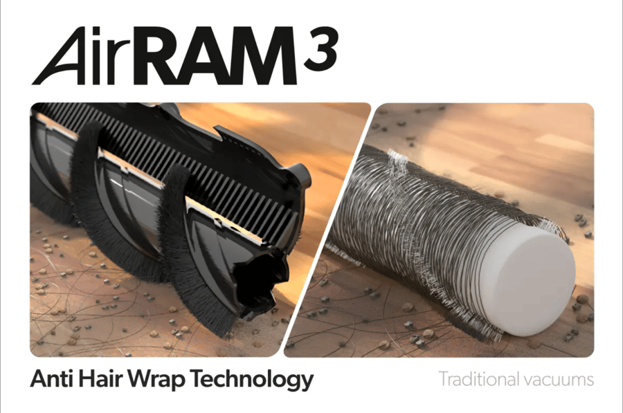AirRAM 3 Dual Edge-Clean þráðlaus ryksuga og gólf-þvottavél