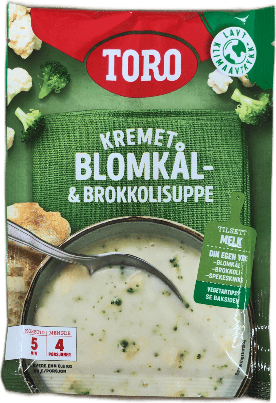 Toro rjómalöguð blómkáls- og spergilkálssúpa 65 g