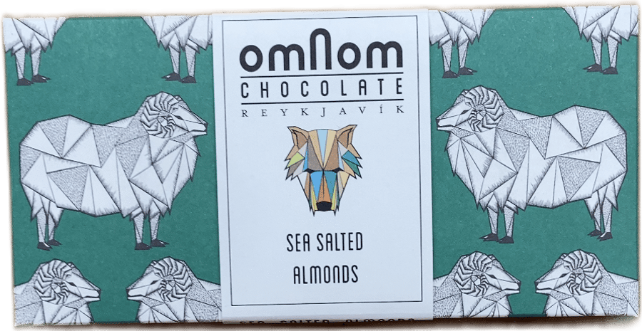 Omnom súkkulaði með sjávarsöltuðum möndlum 60 g