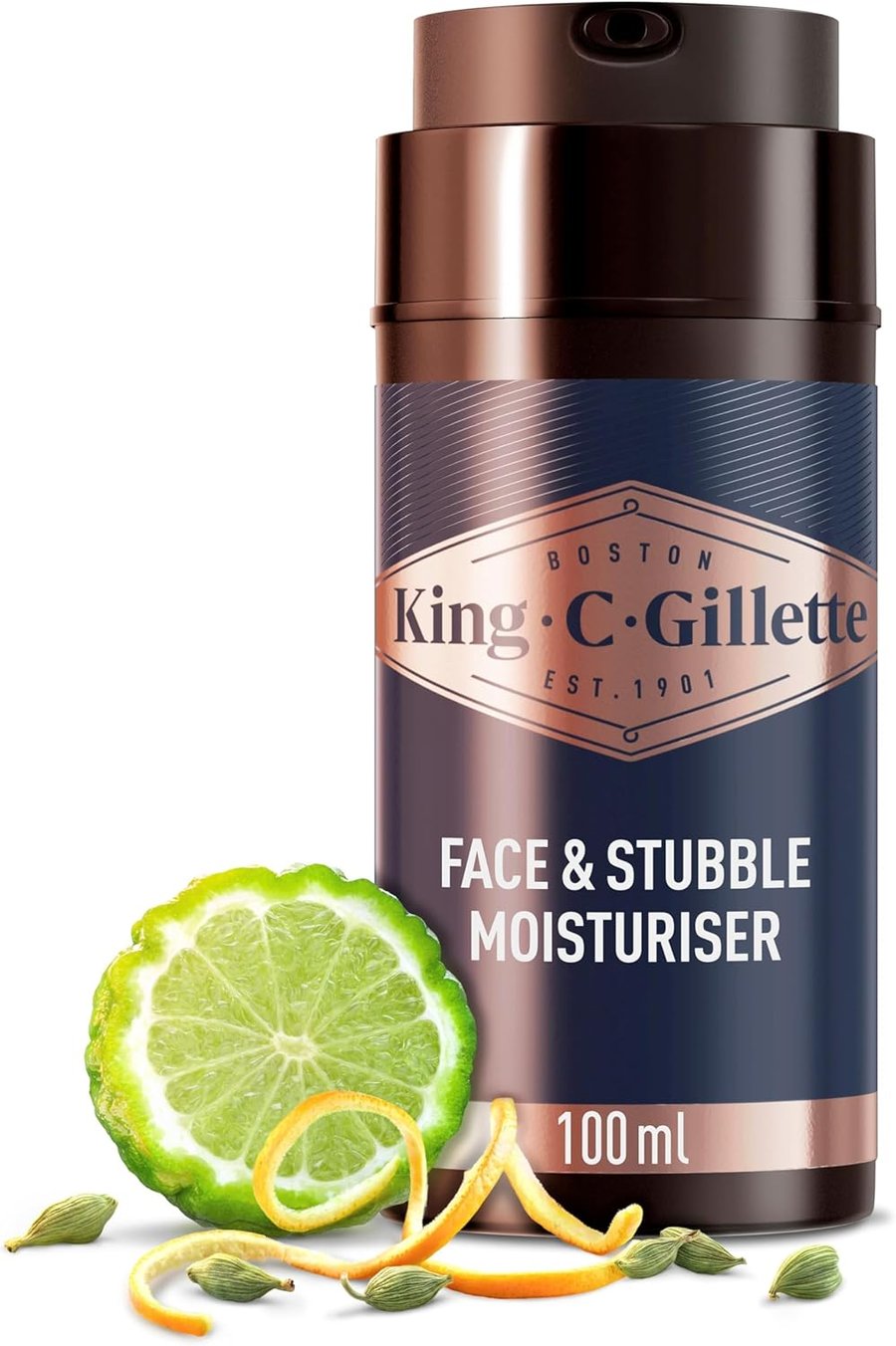 King C Gillette andlits og skeggbrodda rakakrem 100 ml
