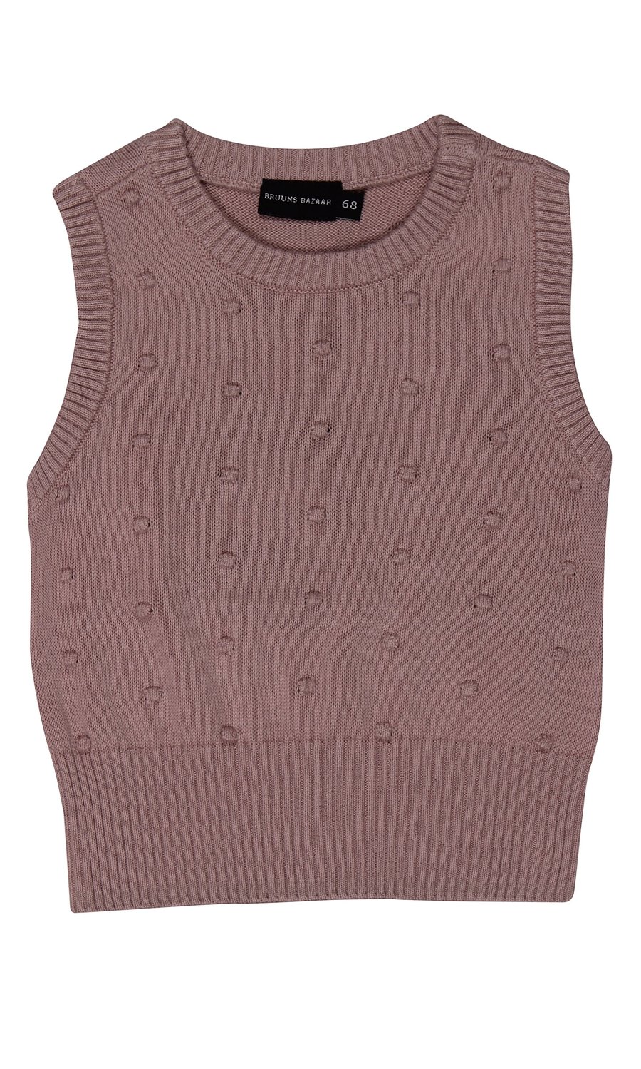 Bruuns Bazaar prjónavesti wood rose