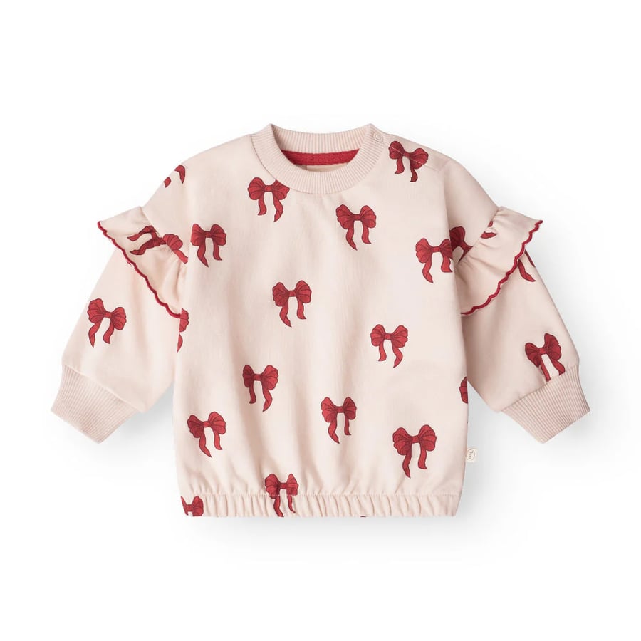 Amelia sweatshirt – Rouge boucle