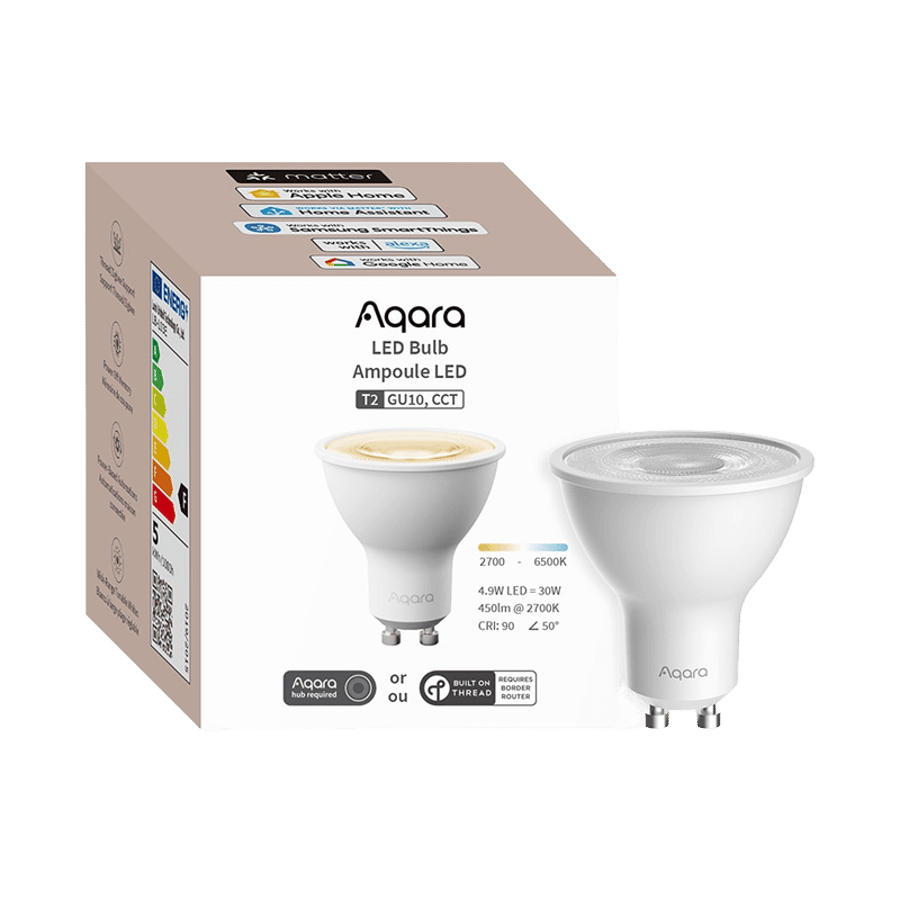 Aqara LED Bulb T2 GU10 Matter snjallpera - hvít