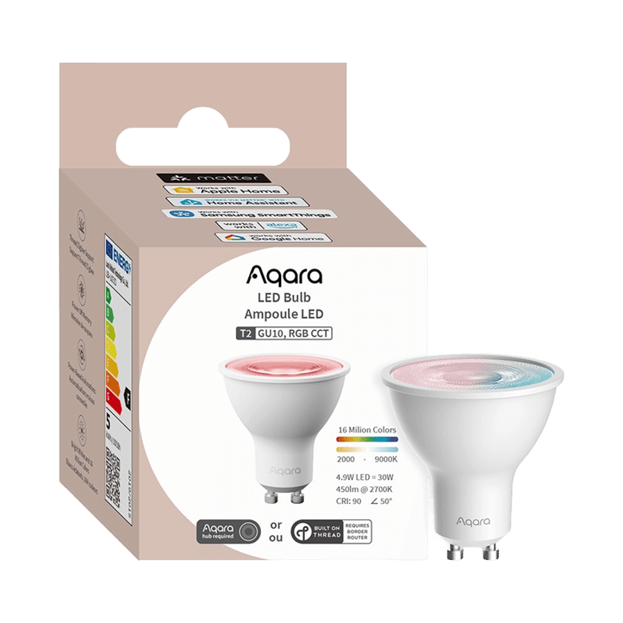 Aqara LED Bulb T2 GU10 Matter snjallpera m. lit