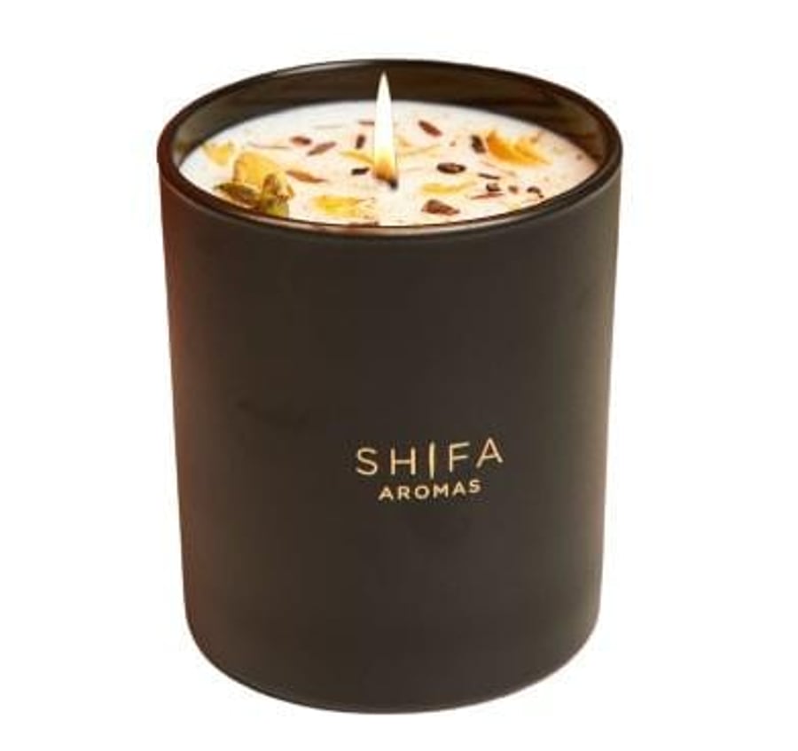 Shifa Aromas Anor ilmkerti í svörtu glasi 30 cl
