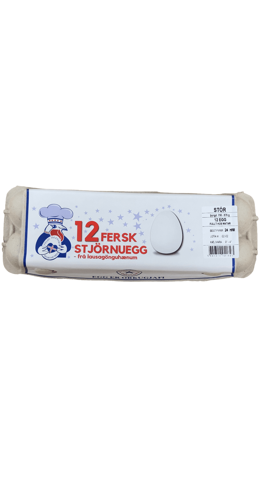Stjörnuegg Fersk Egg Frá Lausagönguhænum Stór 12 stk