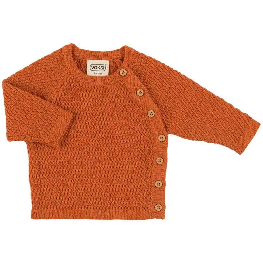 Voksi Wool Honeycomb peysa Warm Orange