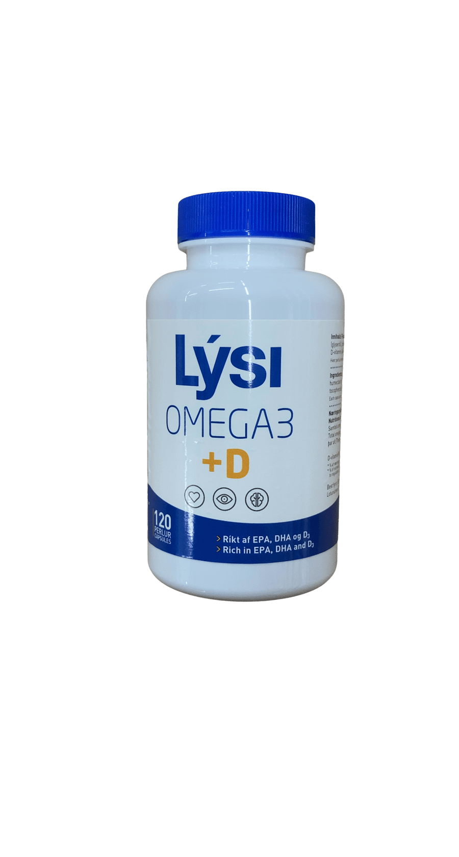 Lýsi Omega-3 +D 120 stk