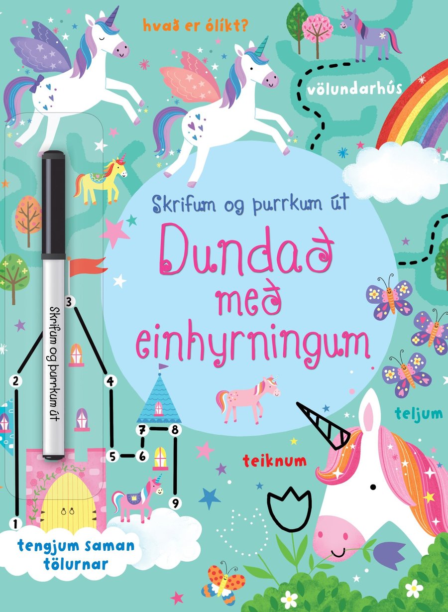 Dundað með einhyrningum - Skrifum og þurrkum út
