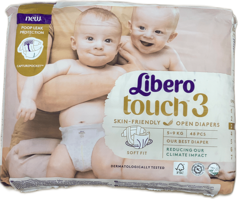 Libero Touch 3 opnar bleiur 5-9 kg 48 stk