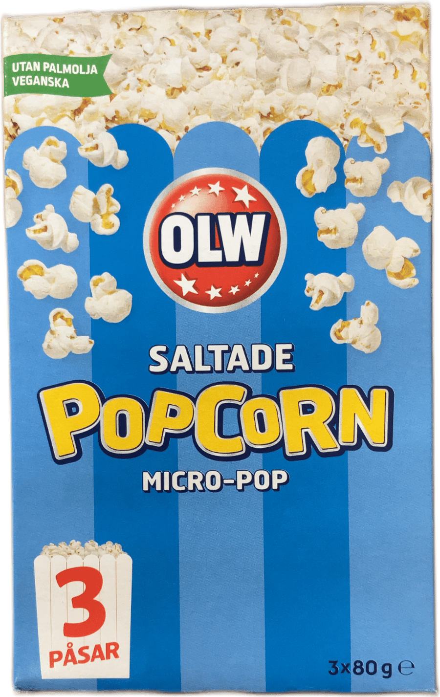 OLW saltað örbylgjupopp 240 g