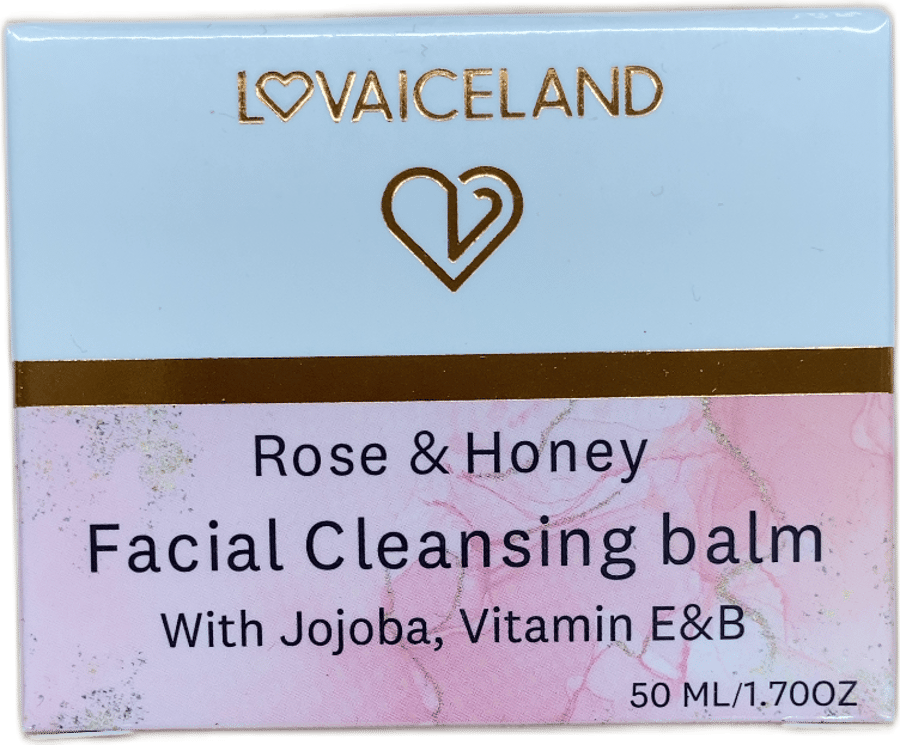 Lovaiceland Rósa- og hunangs andlitshreinsibalmur 50 ml