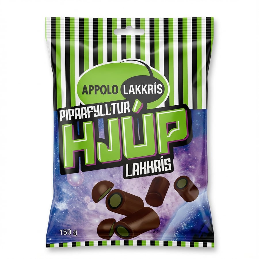 Appolo Piparfylltur Hjúplakkrís 150 g