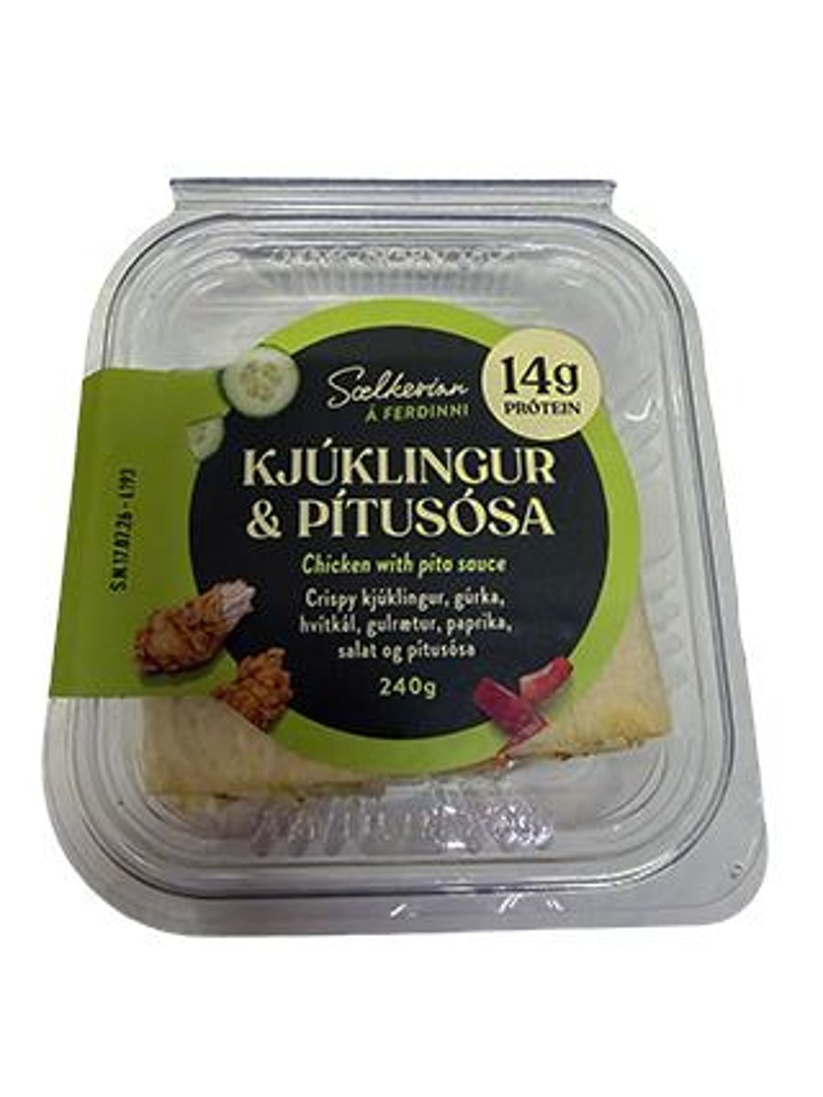 Sælkerinn vefja m/kjúkling & pítusósu 240 g
