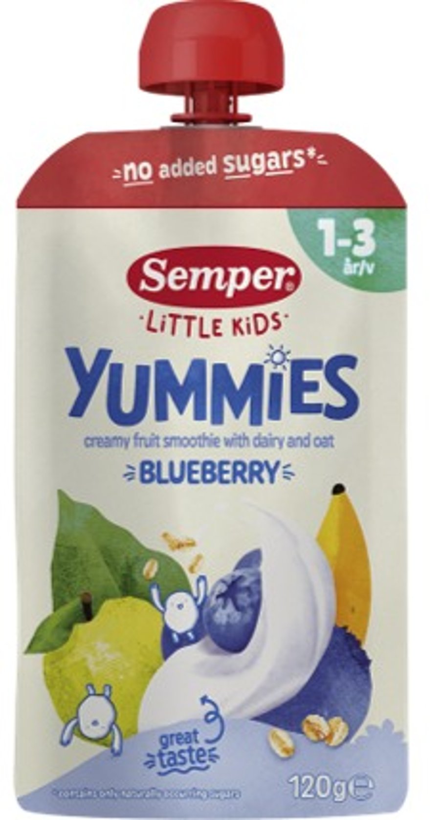 Semper Yummies bláberjaskvísa 1-3 ára 120 g