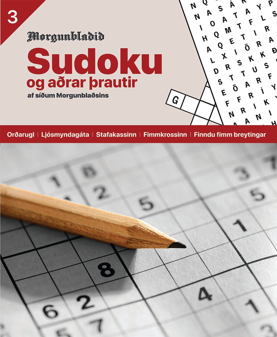 Sudoku og aðrar þrautir bók 3