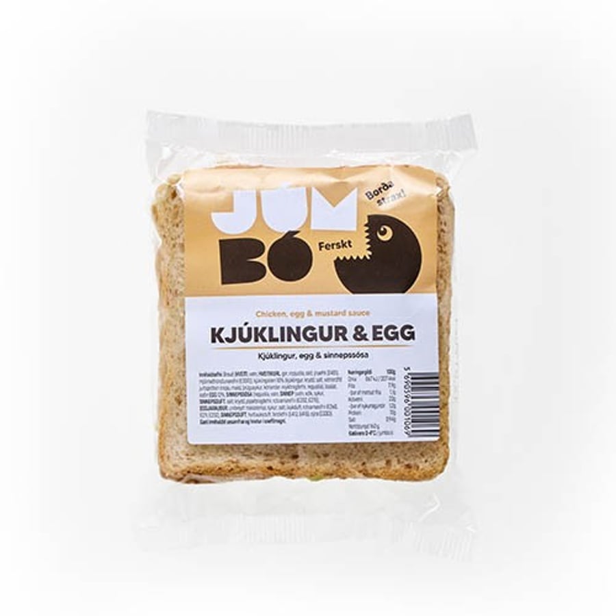 Jumbo samloka kjúklingur & egg 165 g