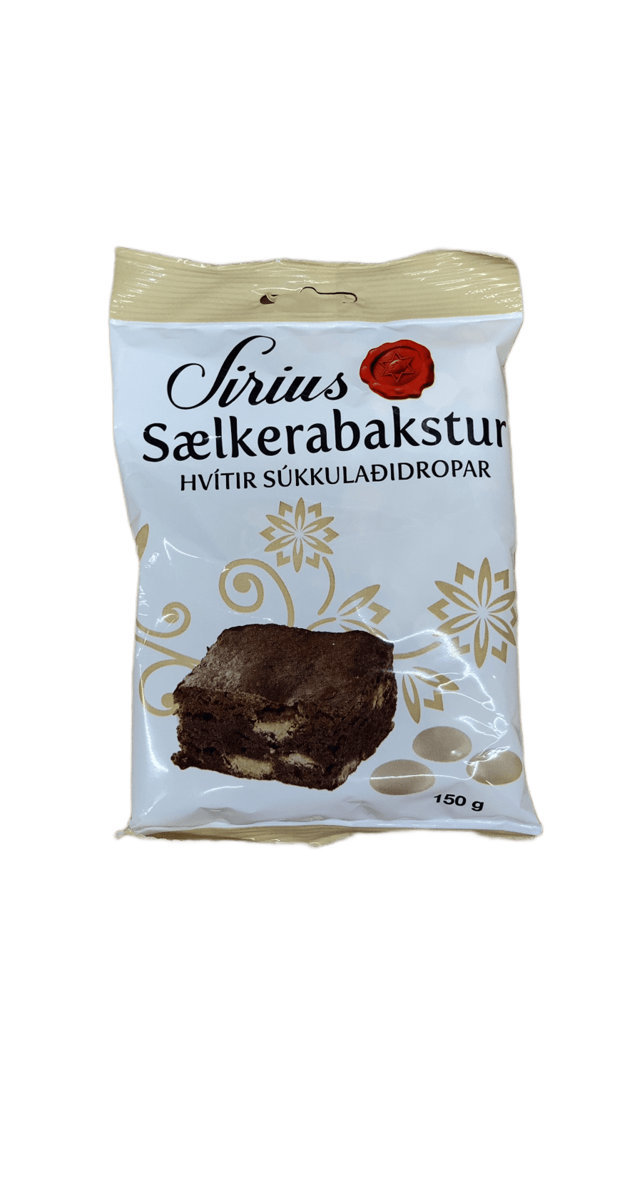 Síríus Sælkerabakstur Hvítir súkkulaðidropar 150 g