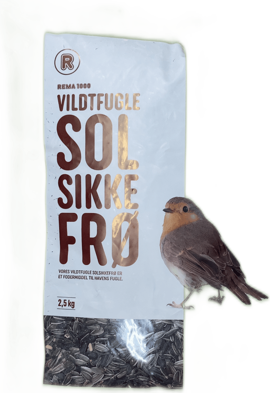 REMA 1000 sólblómafræ fyrir villta fugla 2,5 kg