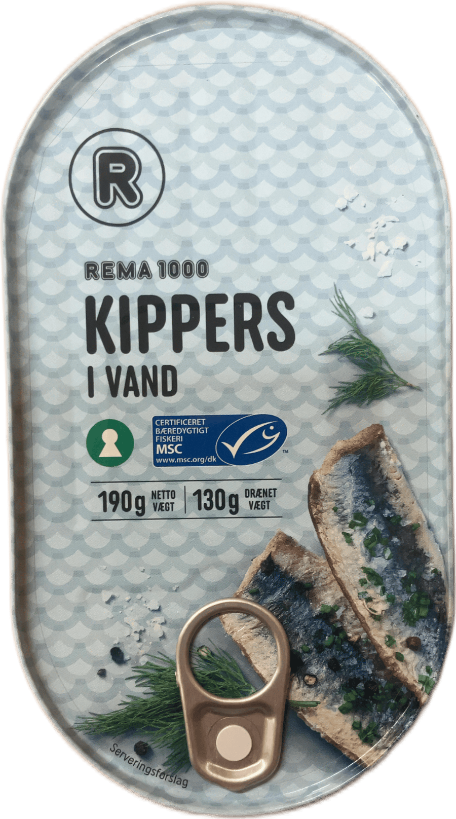 Rema 1000 kippers í vatni 190 g