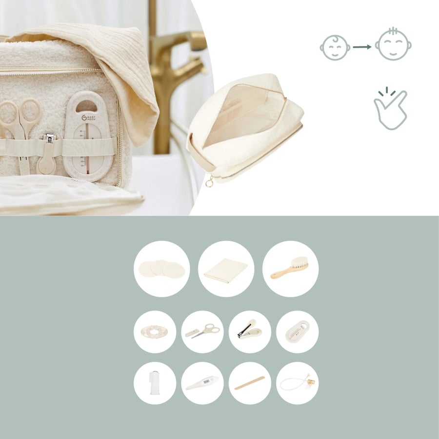 Baby Toilet Bag – snyrtitaska barnsins – Curl White