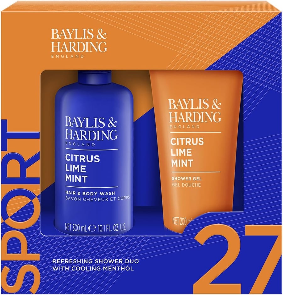 Baylis & Harding Citrus, Lime & Mint Men's Refreshing Sturtu Duo Gjafa sett