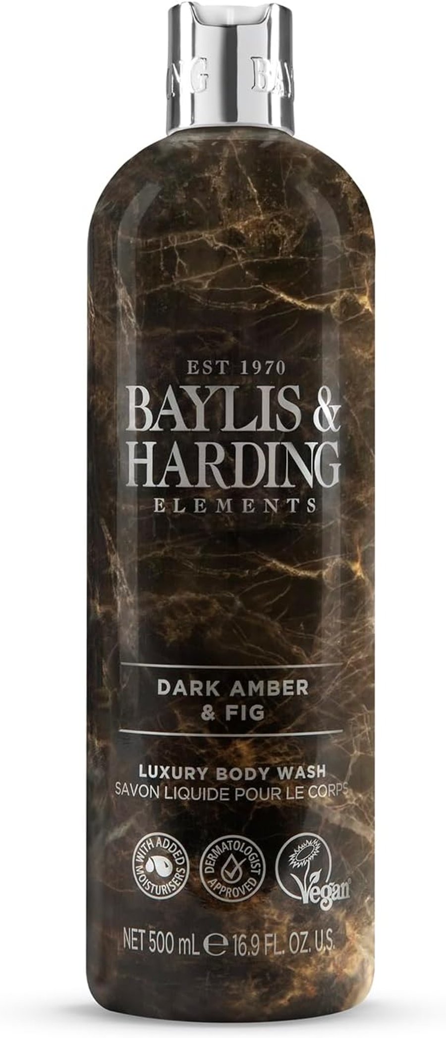 Baylis & Harding Elements Pink Blossom & Lotus Flower Lúxus Bað- og Sturtusápa 500 ml