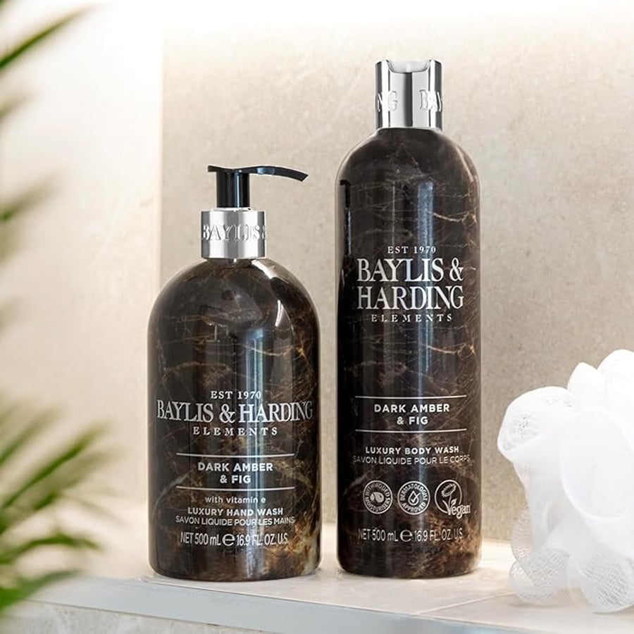 Baylis & Harding Elements Pink Blossom & Lotus Flower Lúxus Bað- og Sturtusápa 500 ml