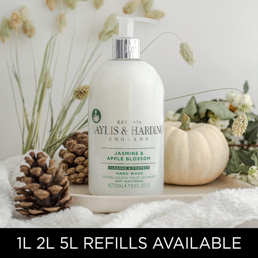 Baylis & Harding Jasmine and Apple Blossom Anti-Bacterial Hand Sápa, 500 ml