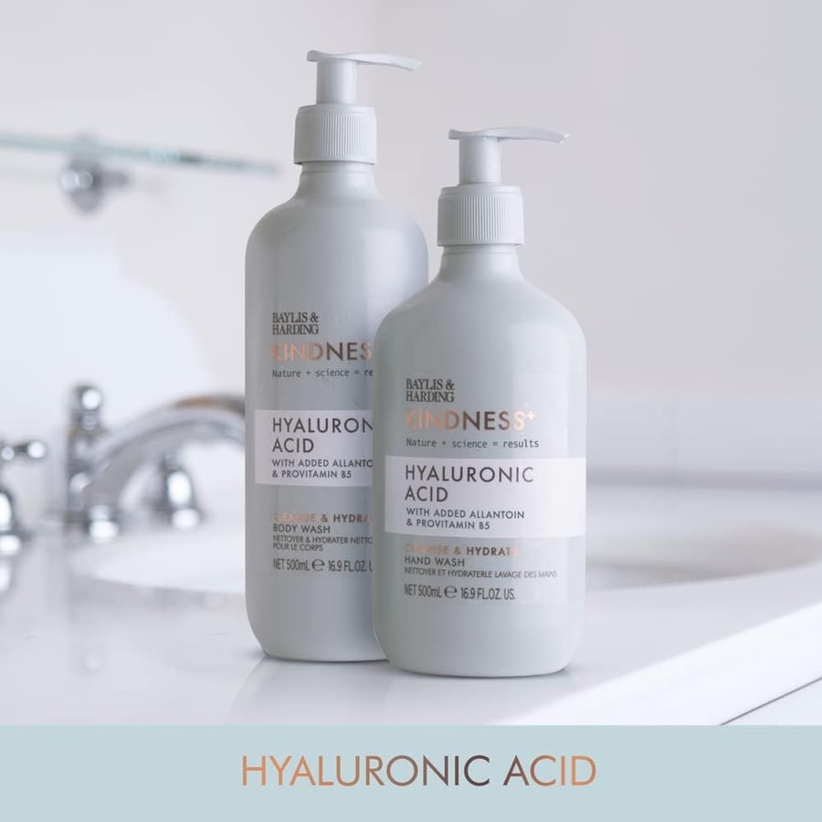 Baylis & Harding Kindness + Plant Hyaluronic Acid, 500 ml Cleanse & Hydrate Hand Sápa